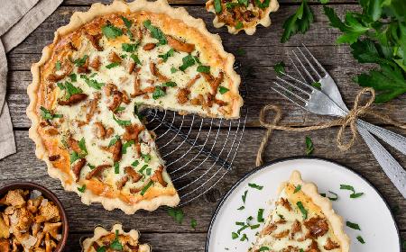 Tarta z kurkami i tofu - eleganckie danie prawie bez kalorii